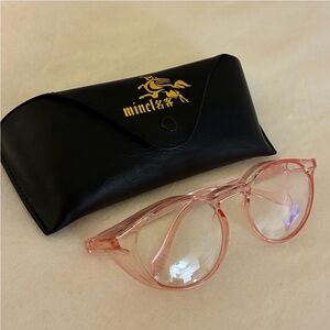 NWOT - TOREGE Pink Safety Glasses With Anti-Fog And Anti-Blue Light Lense